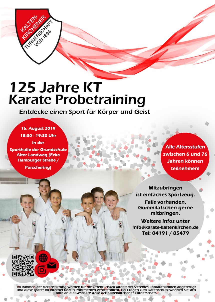 Probetraining Karate am 16.08.2019